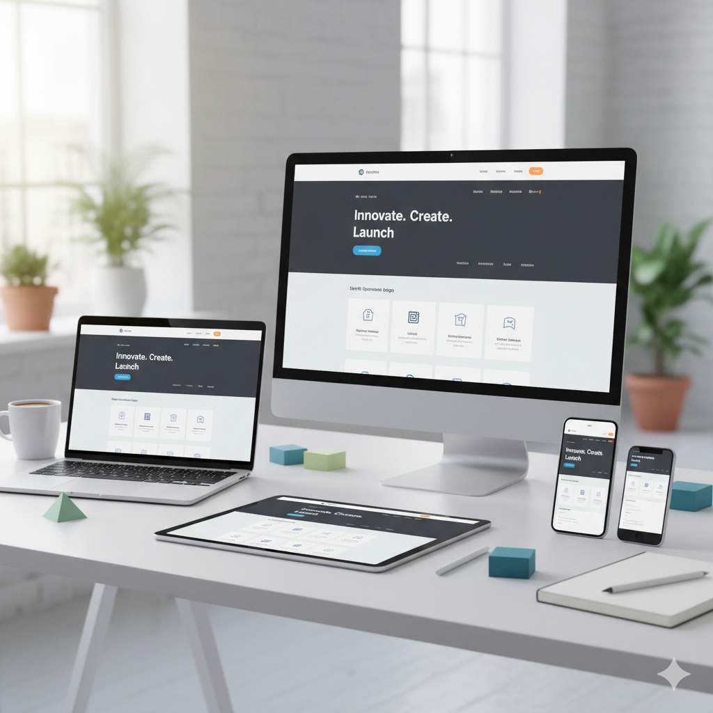Website Development Landing Page Template for Elementor